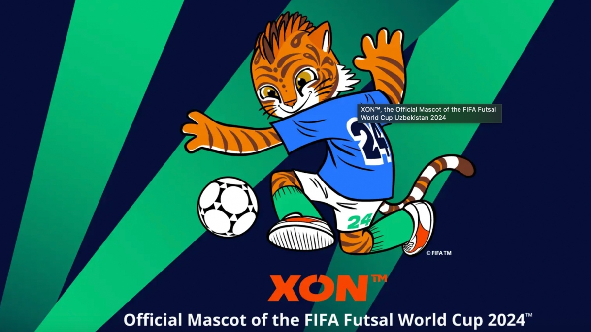 Chú hổ XON là linh vật chính thức tại FIFA Futsal World Cup 2024 (Ảnh: FIFA)