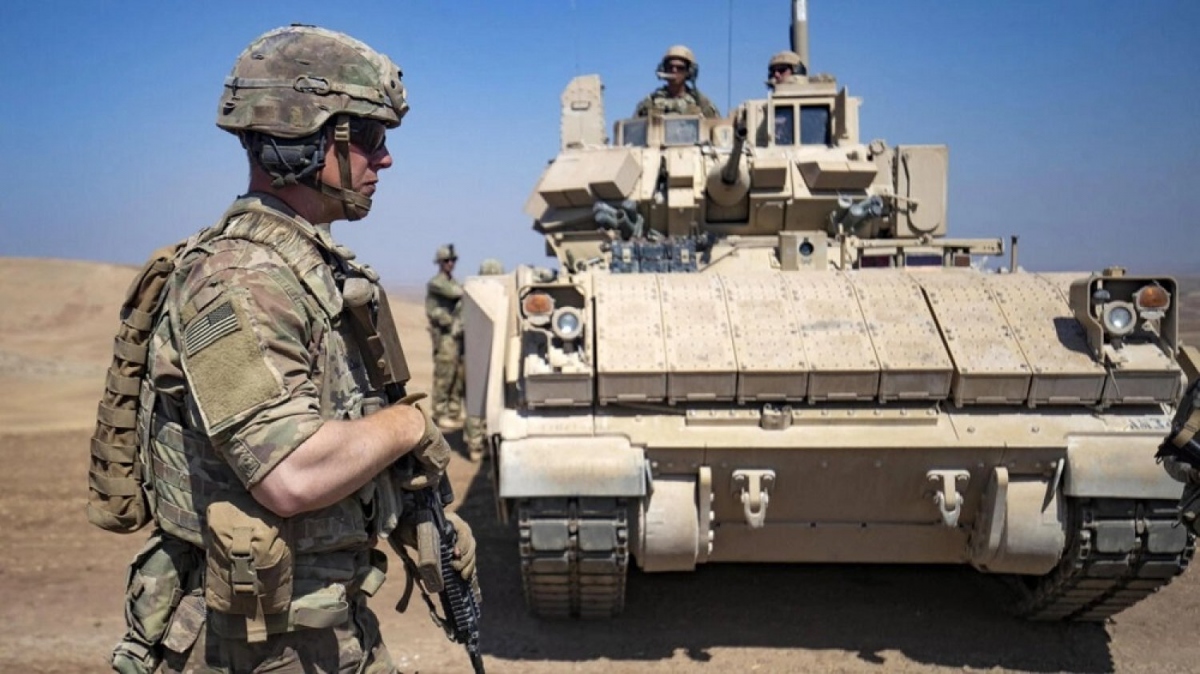 Lính Mỹ tham gia cuộc diễn tập quân sự với Lực lượng Dân chủ Syria (SDF) ở tỉnh Hasakah, ngày 7/9/2022. Ảnh: AFP