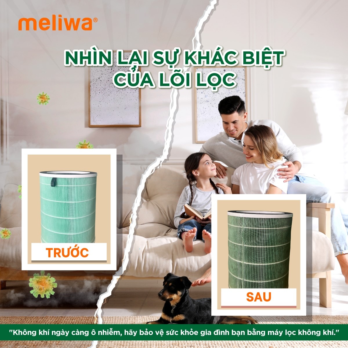 Lõi lọc không khí của meliwa