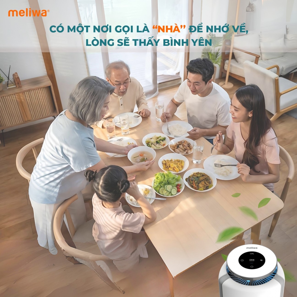 Máy lọc không khí meliwa đem lại không gian sống xanh cho ngôi nhà của bạn