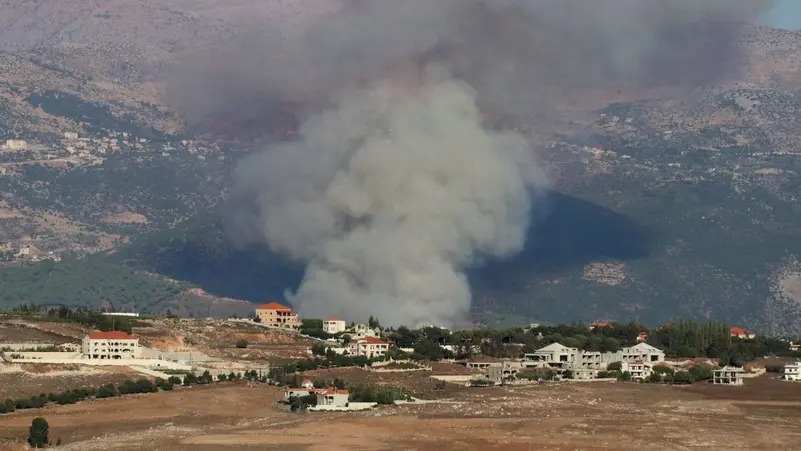 Một cuộc không kích của Israel tại miền Nam Lebanon. (Ảnh: AFP)