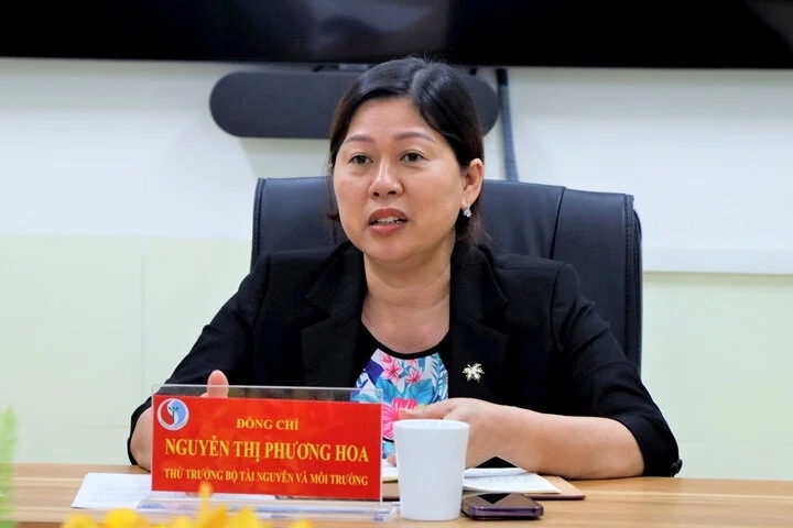 Thứ trưởng Bộ Tài nguyên và Môi trường Nguyễn Thị Phương Hoa (Ảnh: VGP)