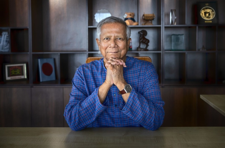 Ông Muhammad Yunus. Ảnh: Bloomberg
