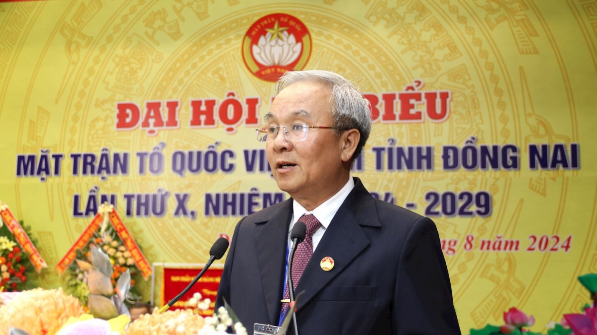 Ông Cao Văn Quang tiếp tục giữ chức Chủ tịch Ủy ban Mặt trận Tổ quốc Việt Nam tỉnh Đồng Nai