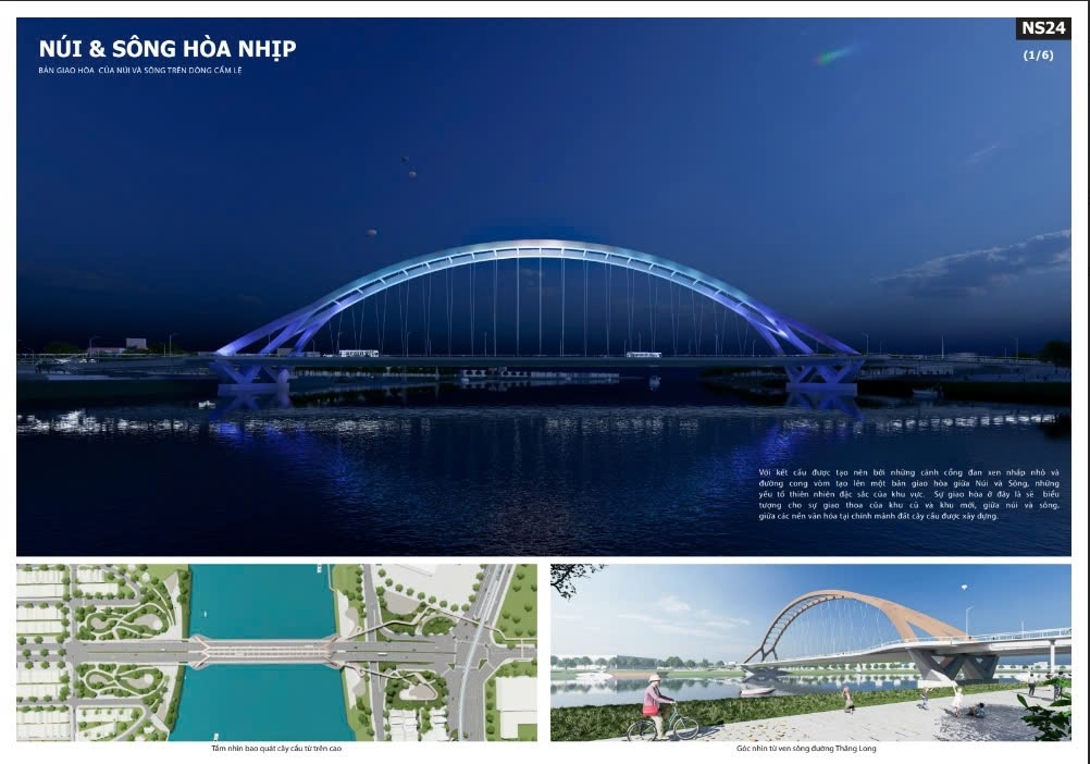Phác thảo phương án núi sông Hòa nhộn nhịp