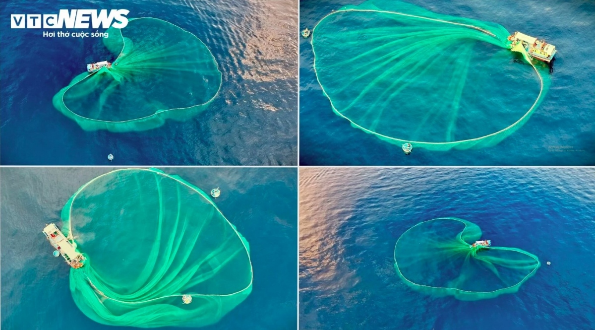 Local fishermen go out fishing for anchovies and shellfish.