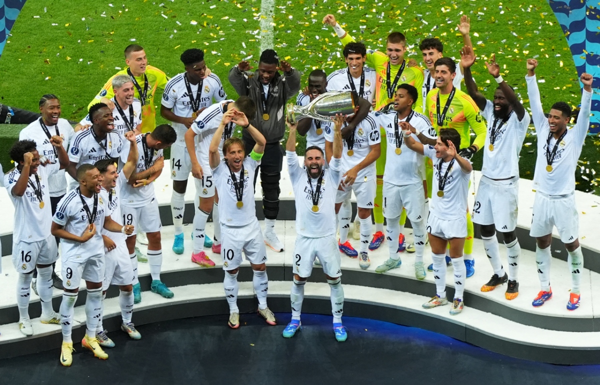 Los Blancos có khởi đầu mùa giải suôn sẻ với một danh hiệu, cũng như tân binh Kylian Mbappe đã tỏa sáng (Ảnh: Reuters)