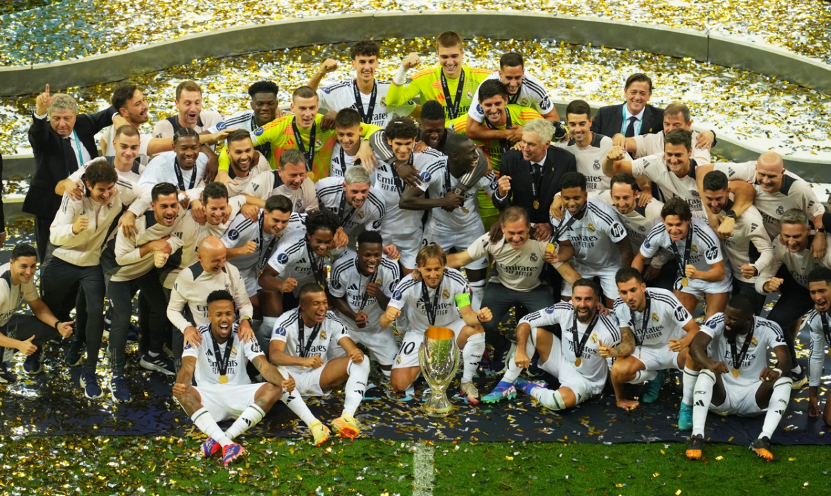 Real Madrid phá kỷ lục với 6 lần vô địch Siêu Cúp châu Âu (Ảnh: Reuters)