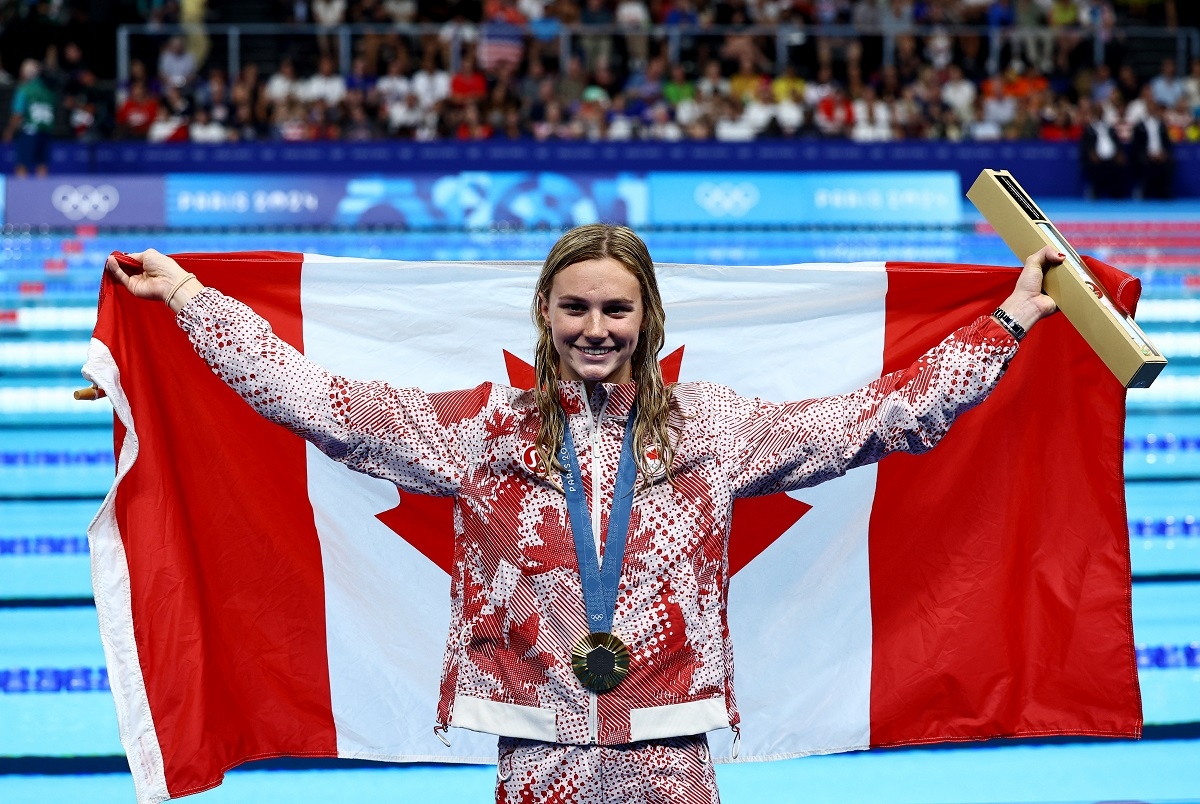 Summer McIntosh giành 2 HCV, 1 HCB ở 3 nội dung đã thi đấu tại Olympic Paris 2024. (Ảnh: Reuters). 