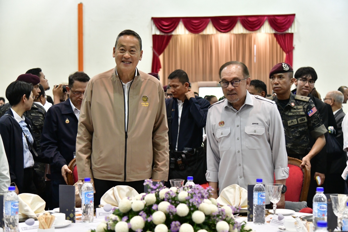 Thủ tướng Thái Lan Srettha Thavisin và người đồng cấp Malaysia Anwar Ibrahim gặp nhau hôm 3/8.