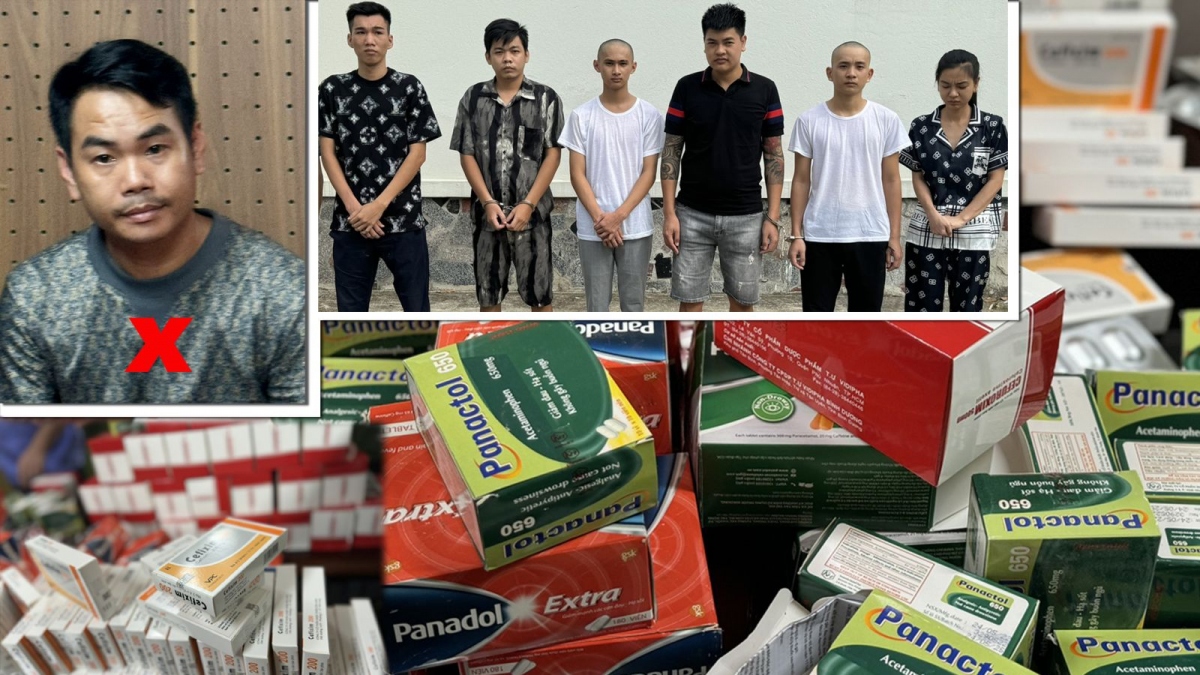 Nguyễn Văn Hưng (X) và các đối tượng trong đường dây sản xuất, mua bán thuốc tân dược giả