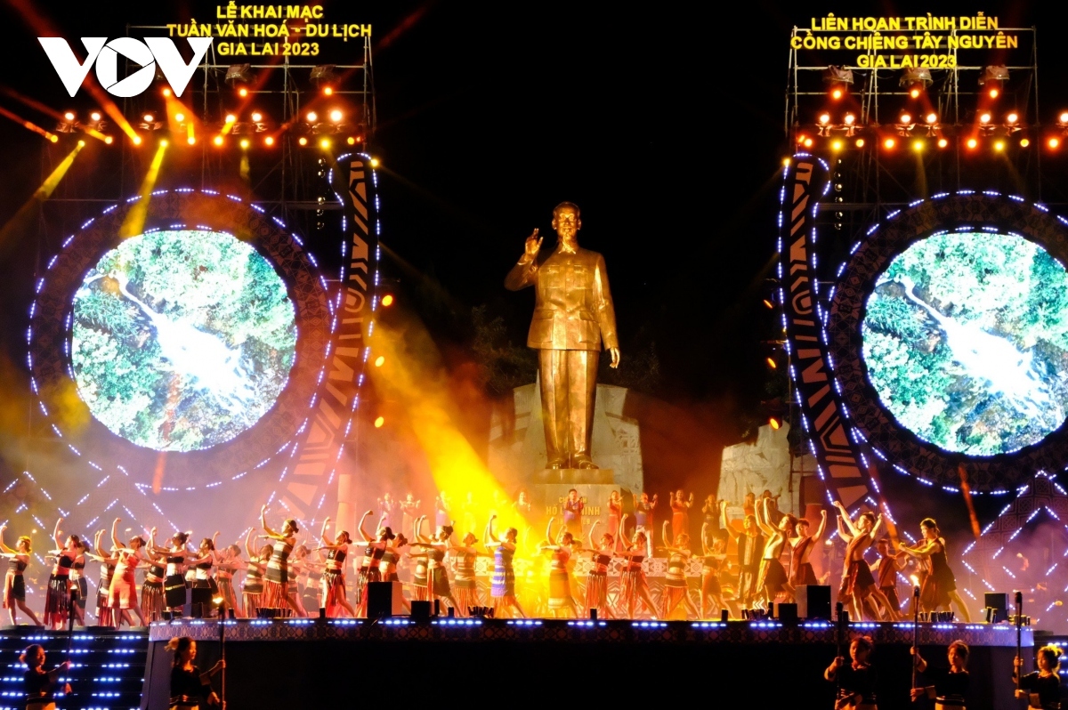 Quảng trường Đại Đoàn Kết là nơi tỉnh Gia Lai tổ chức các sự kiện quan trọng. (Ảnh: Nguyễn Thảo)