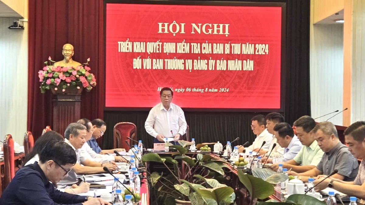 Trưởng Ban Tuyên giáo Trung ương Nguyễn Trọng Nghĩa phát biểu chỉ đạo