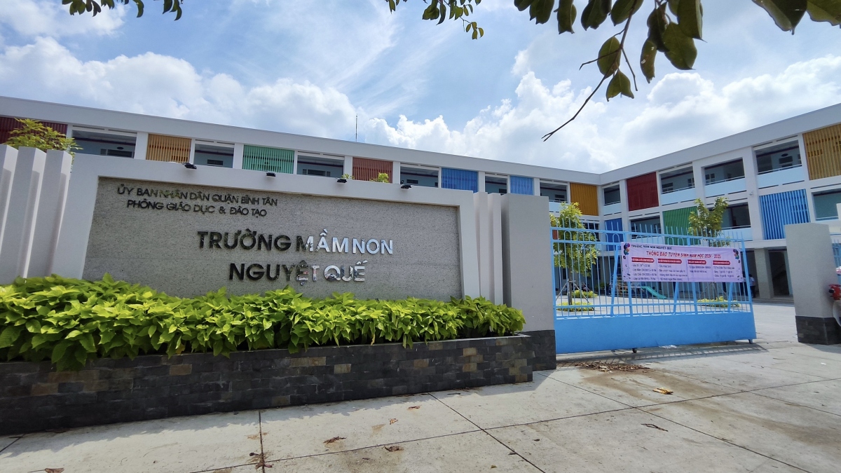 Một trong số 7 ngôi trường mới ở quận Bình Tân được đưa vào sử dụng vào năm học 2024-2025 (Ảnh: Phòng Giáo dục cung cấp)
