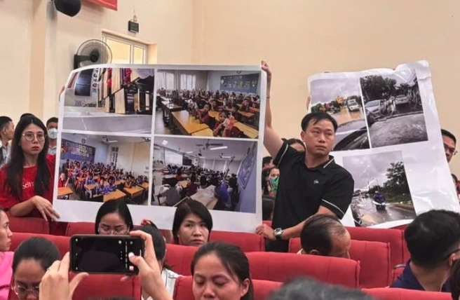 Trường Tiểu học Tây Mỗ 3 không tiếp nhận thêm học sinh. (Ảnh: Hiểu Lam)