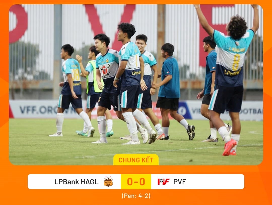 U21 HAGL giành chức vô địch U21 Quốc gia 2024.