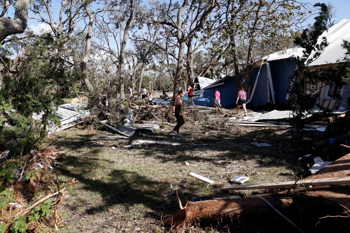Hậu quả của bão Helene ở Florida. Ảnh: Reuters