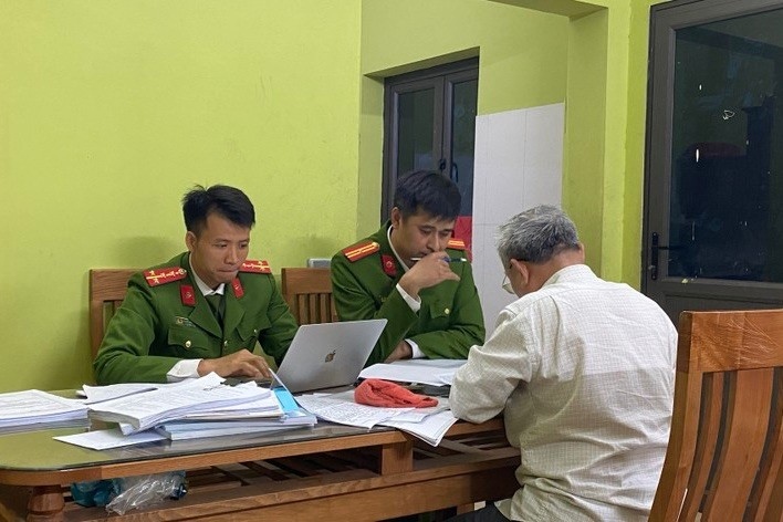 Ông Ngô Xuân Lợi làm việc với cơ quan chức năng ngày 16/1/2024.