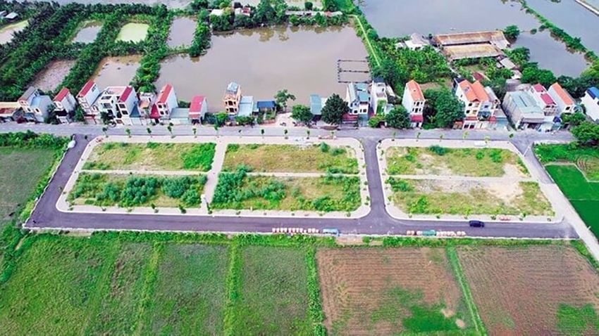 Khu vực đấu giá đất Thanh Oai với lô trúng hơn 100 triệu đồng/m2