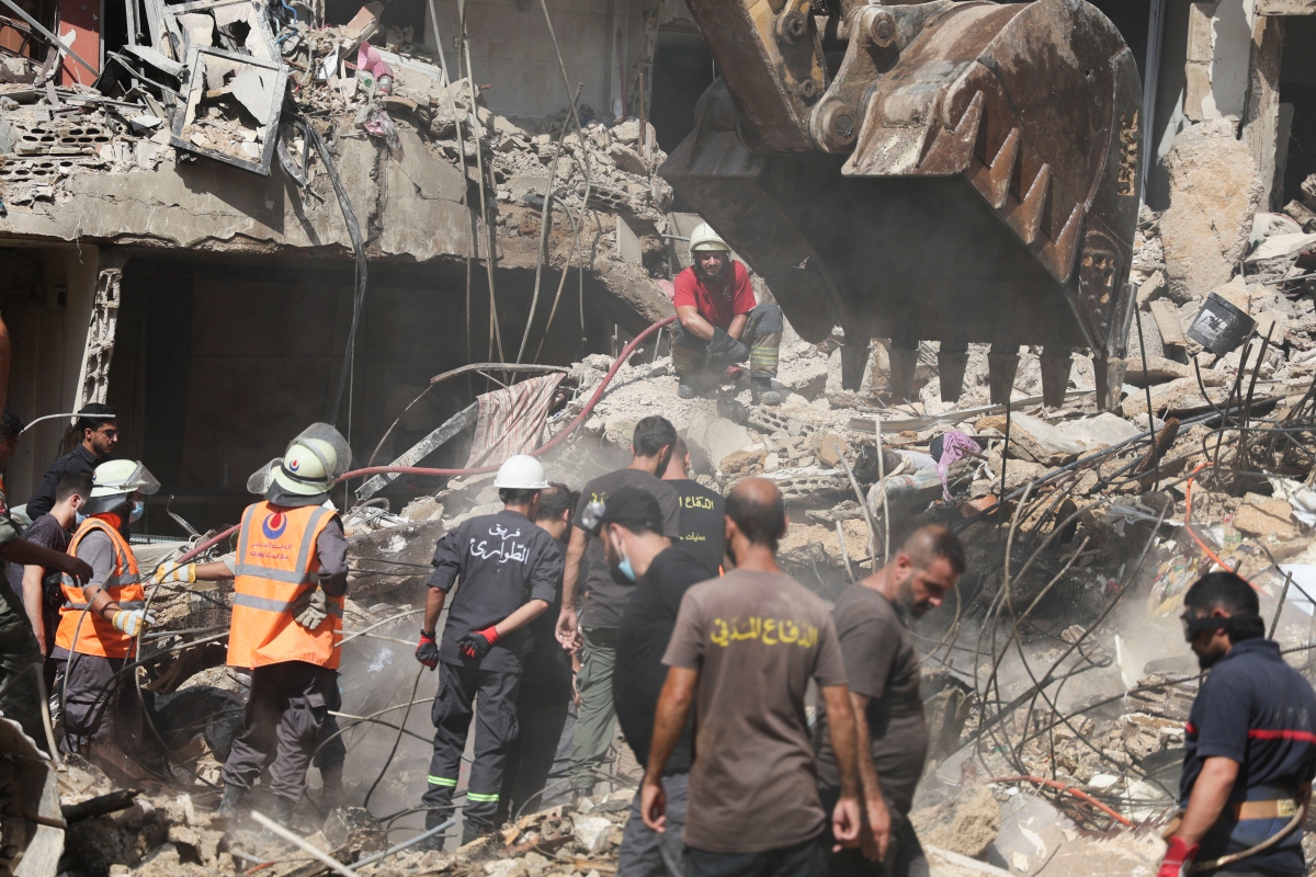 Quang cảnh sau một vụ tấn công của Israel vào Lebanon ngày 21/9. Ảnh: Reuters