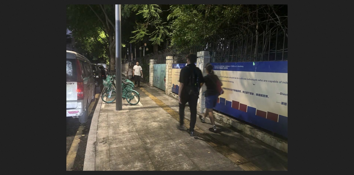 Hiện trường vụ án tại Thâm Quyến. Ảnh: Jiji Press