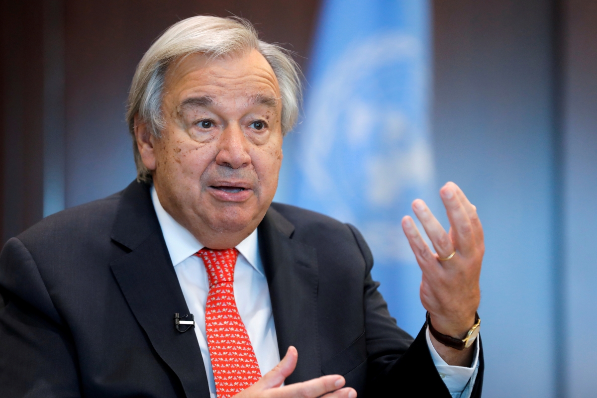 Tổng thư ký Liên Hợp Quốc Antonio Guterres. Ảnh: Reuters