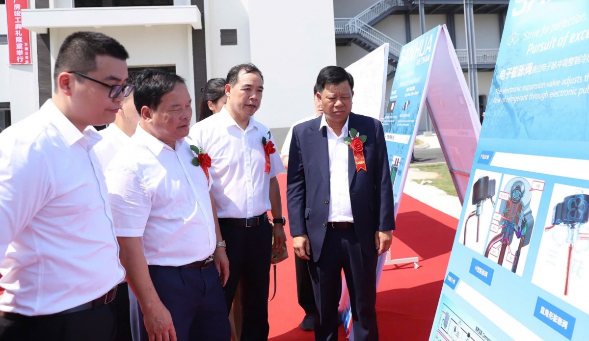 Công ty TNHH Sanhua Việt Nam thành lập tháng 8/2018, sản xuất van điều hoà không khí, các sản phẩm và linh kiện...