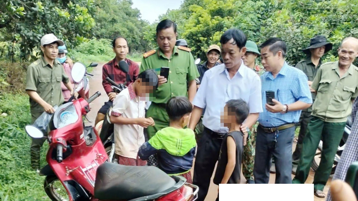 Các bé đã được tìm thấy và đưa về nhà an toàn (ảnh: BP)