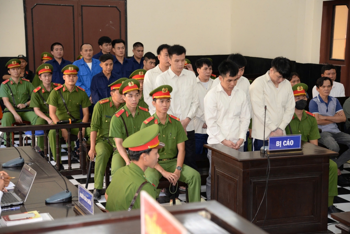 Các bị cáo tại Tòa