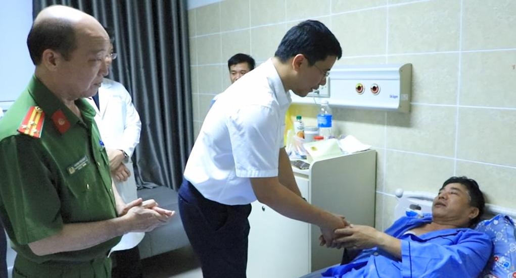 Ông Bùi Văn Hải bị đâm trọng thương sau khi đi hoà giải (Ảnh: Công an tỉnh Đồng Nai)