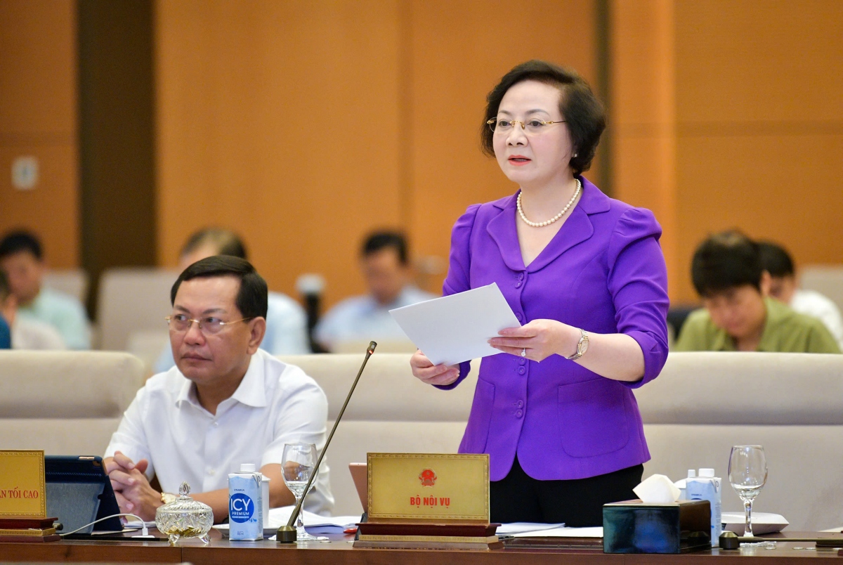 Bộ trưởng Nội vụ Phạm Thị Thanh Trà. (Ảnh: quochoi.vn)