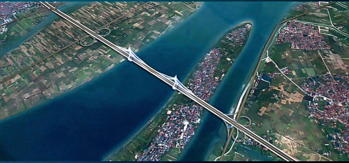 Phối cảnh dự án cầu Tứ Liên