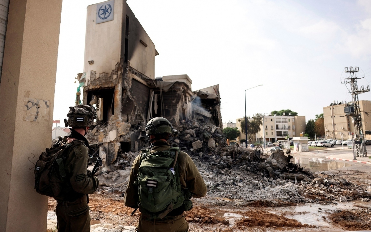 Chiến trường nơi Israel giao tranh với quân Hamas. Ảnh: Reuters