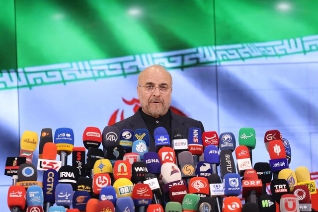 Chủ tịch Quốc hội Iran Mohammad Bagher Ghalibaf (Ảnh: AFP)