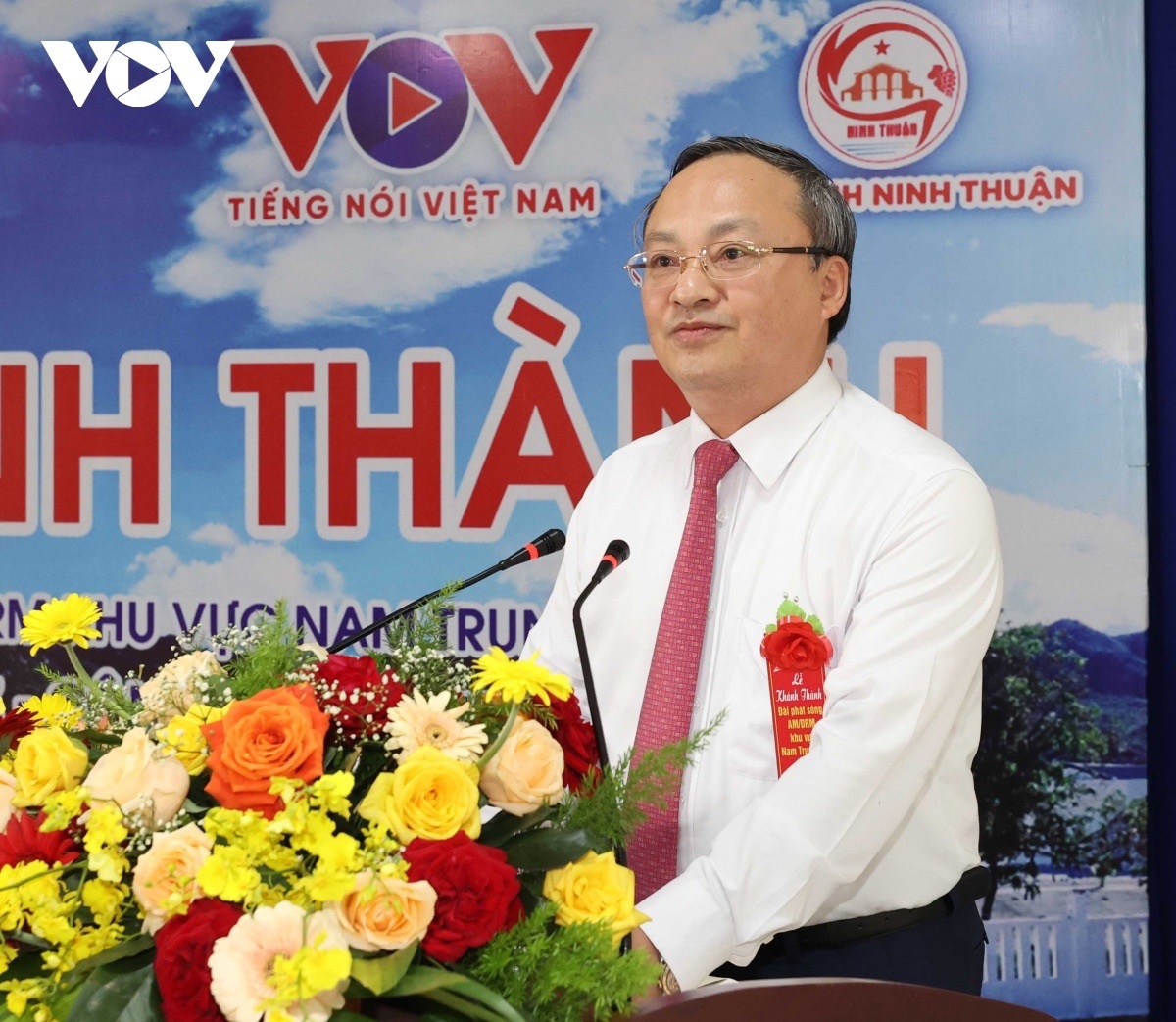 Tổng Giám đốc Đài Tiếng nói Việt Nam Đỗ Tiến Sỹ phát biểu
