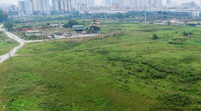 Dự án Khu đô thị mới Thịnh Liệt, quận Hoàng Mai, Hà Nội bỏ hoang nhiều năm nay