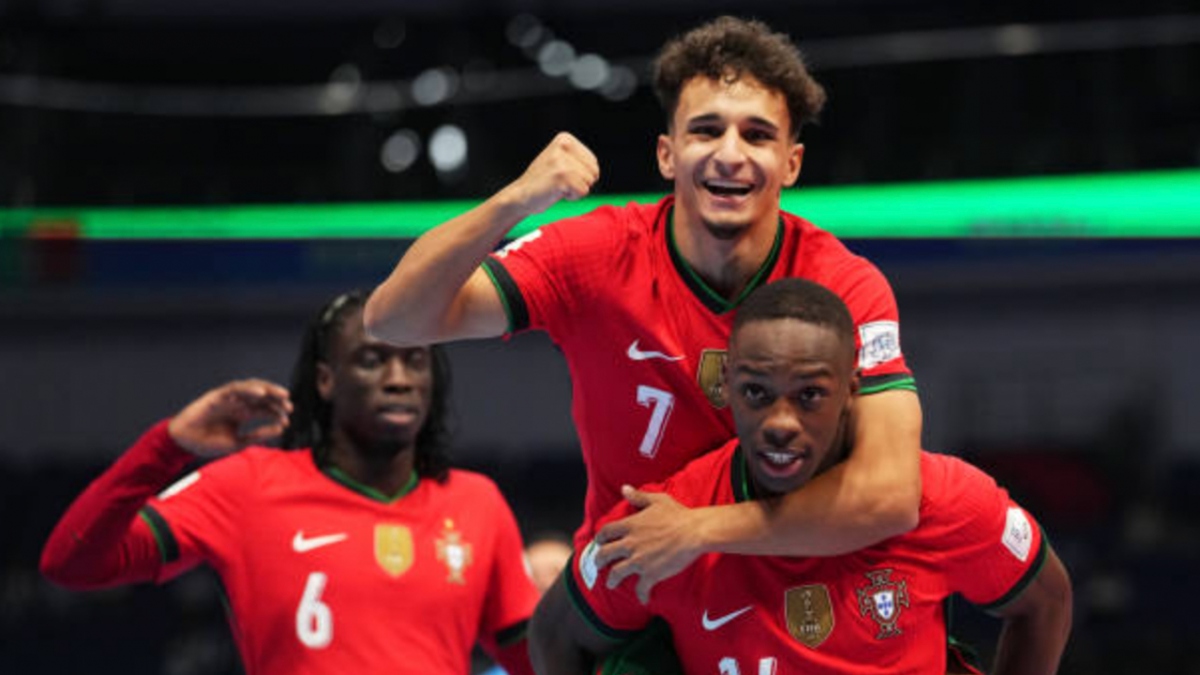 ĐT futsal Bồ Đào Nha có chiến thắng "huỷ diệt" trong trận ra quân tại FIFA futsal World Cup (Ảnh: FIFA)