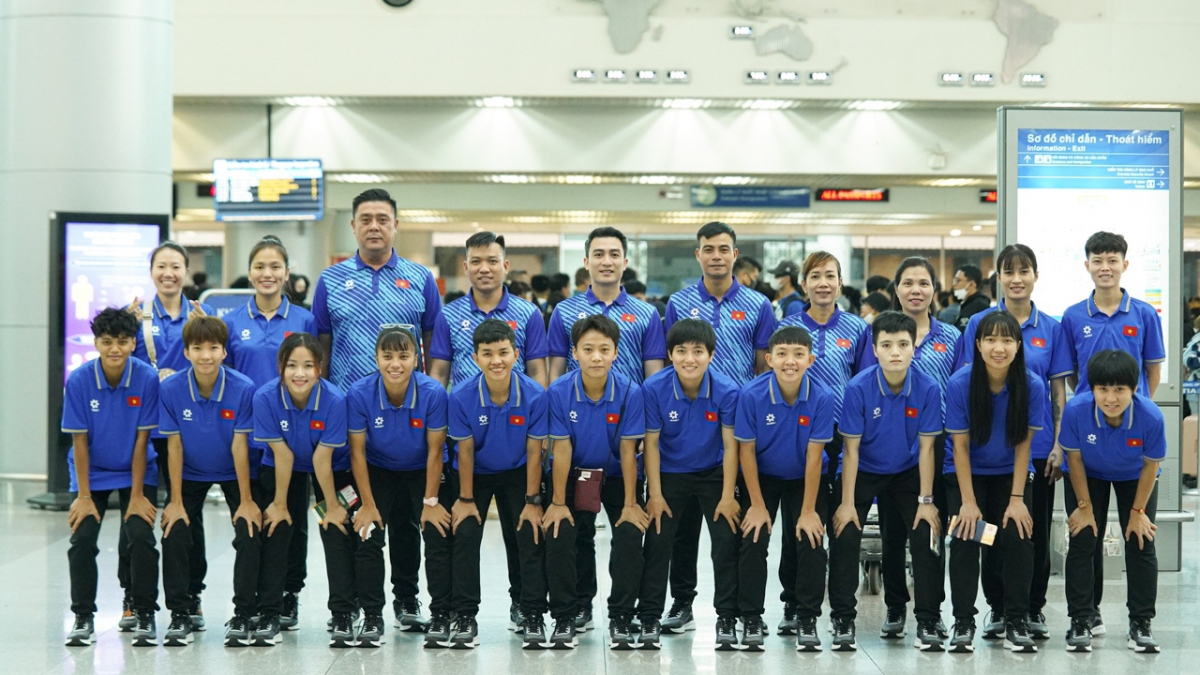 ĐT futsal nữ Việt Nam bước vào giải đấu trên đất Thái Lan (Ảnh: VFF)