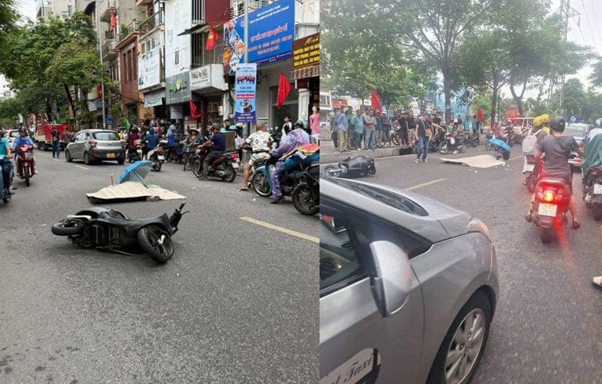 Hiện trường vụ tai nạn.