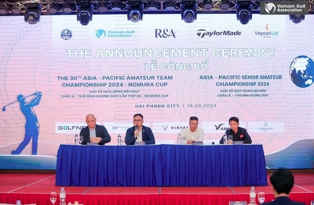 The organising committee announce the 30th Asia-Pacific Amateur Team Championship-Nomura Cup 2024 and the Asia-Pacific Senior Amateur Championship 2024 on September 19. (Photo of VGA)