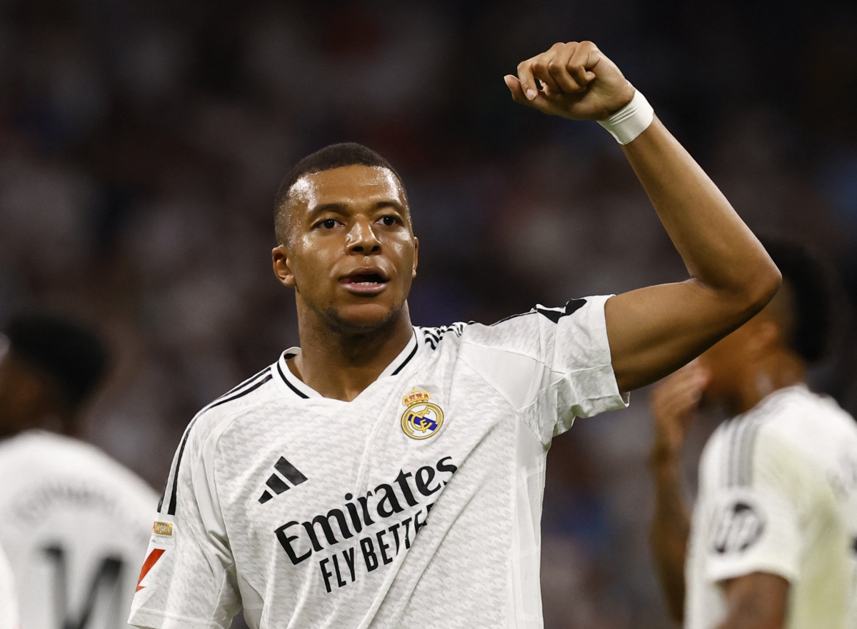 Mbappe đã ghi bàn ở La Liga cho Real Madrid (Ảnh: Reuters).