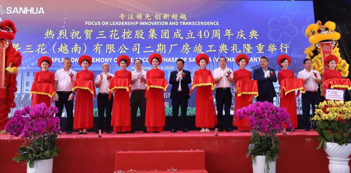 Lễ khánh thành Giai đoạn 2 Nhà máy của Công ty TNHH Sanhua Việt Nam tại KCN An Dương (TP Hải Phòng)