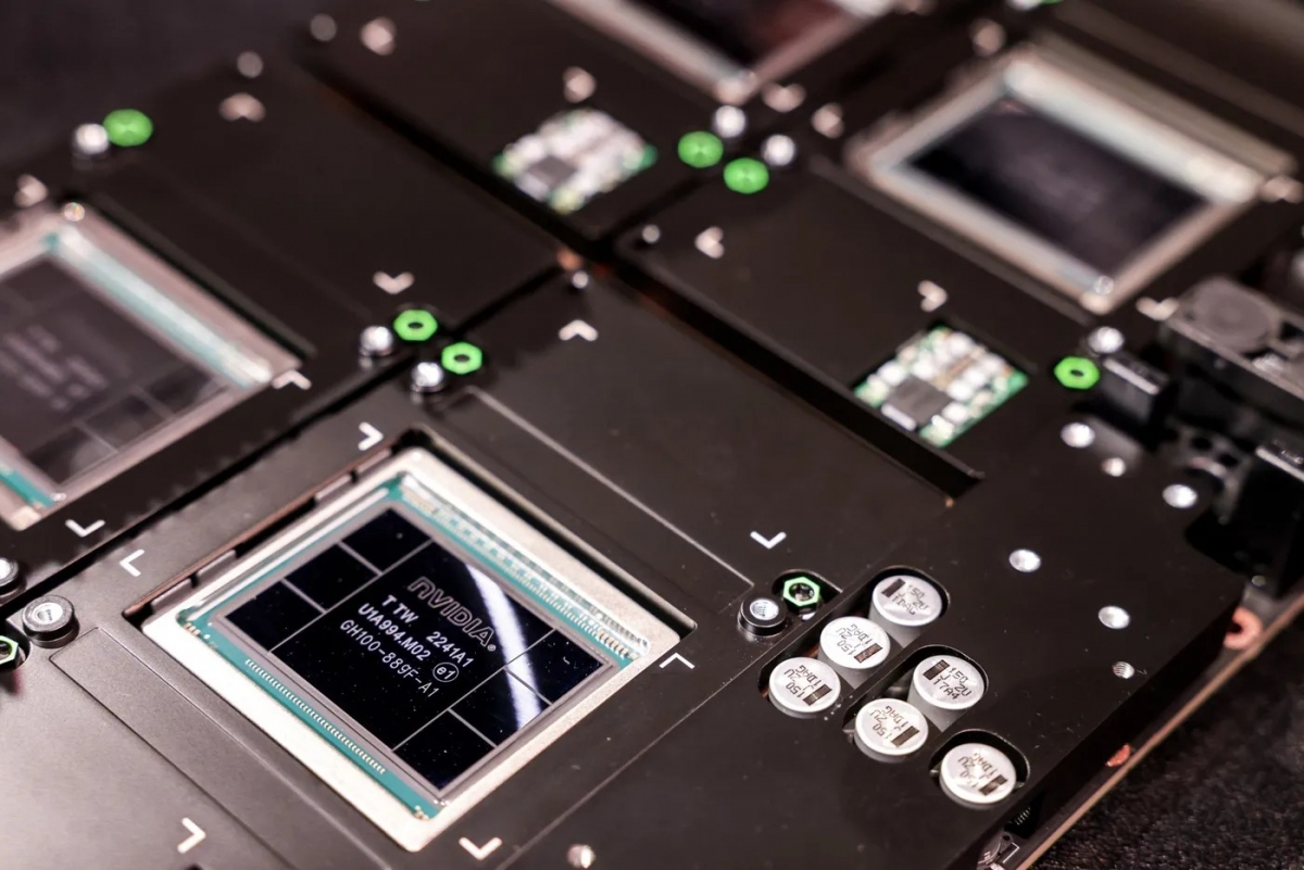 Một con chip của Nvidia (Ảnh: Bloomberg)