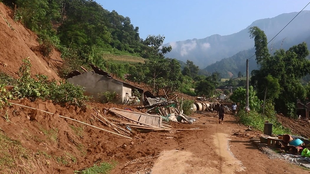 Thôn Ngải Trồ sau trận lũ quét