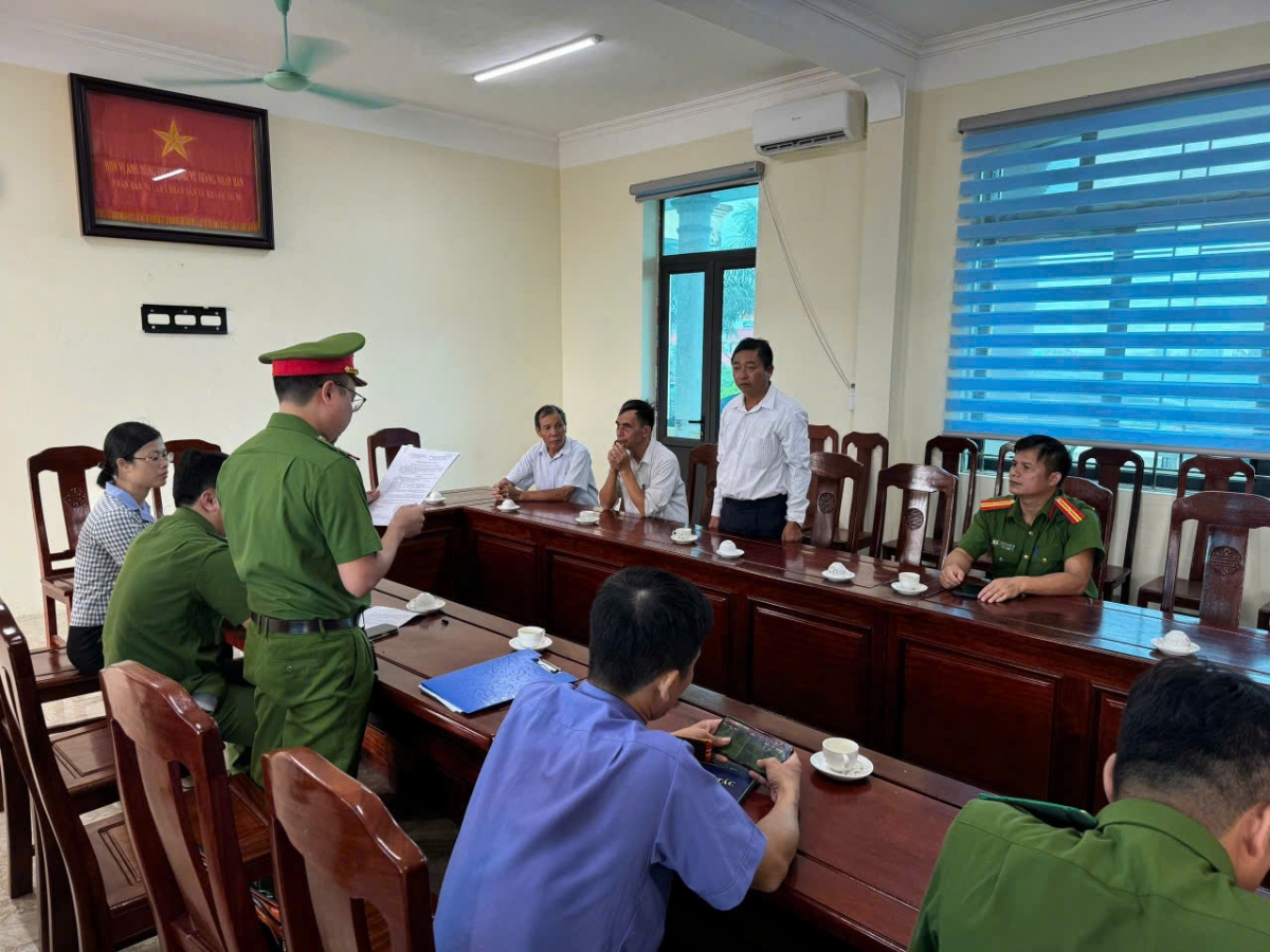 Cơ quan Cảnh sát điều tra Công an tỉnh công bố Quyết định khởi tố bị can đối với Phạm Khắc Thắng