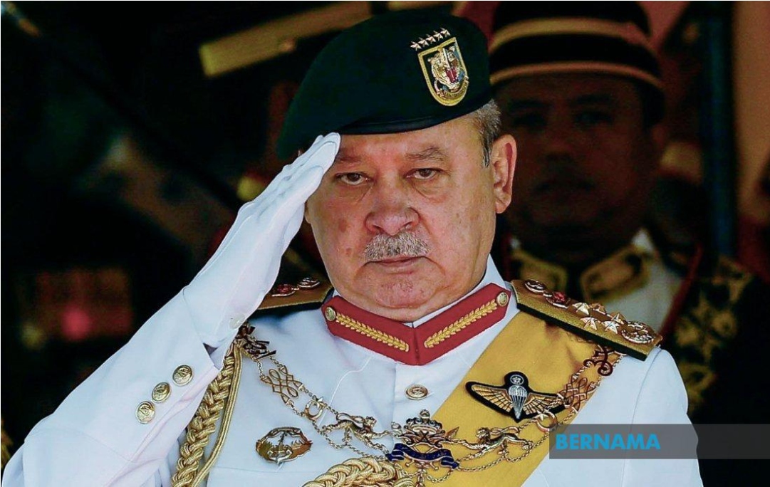 Quốc vương Malaysia Sultan Ibrahim trong lễ nhậm chức hôm 20/7. Nguồn: Bernama