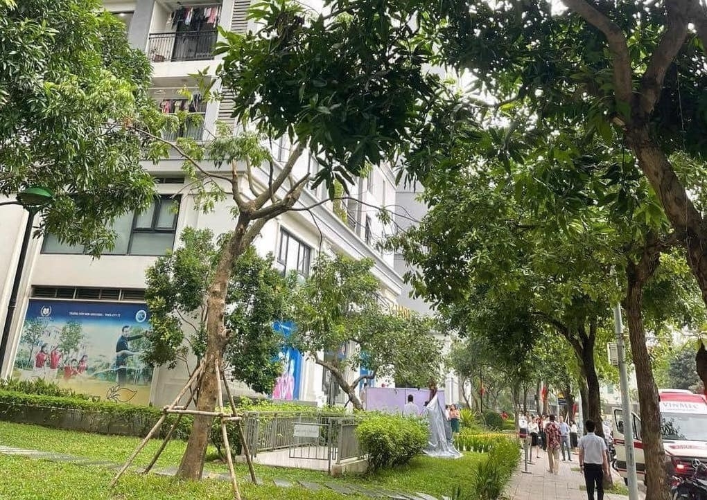 Khu vực phát hiện thi thể cháu bé
