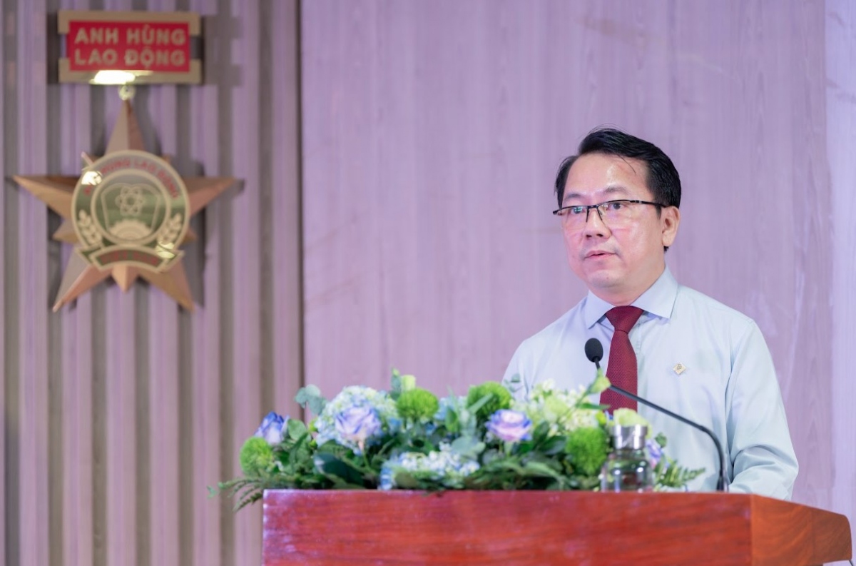 Ông Nguyễn Anh Đức – Tổng Giám đốc Saigon Co.op - phát biểu tại buổi lễ.