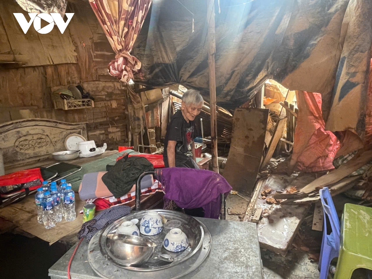 After a week of being left submerged in floodwater and mud, all of the belongings of local people were either swept away or seriously damaged.