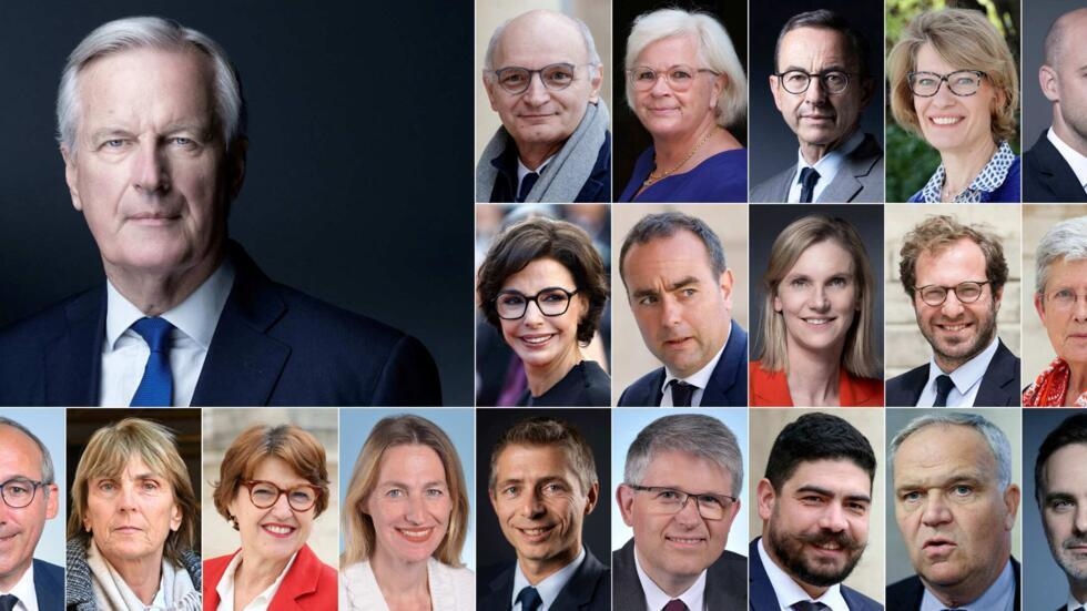 Tân chính phủ Pháp của tân Thủ tướng Barnier. Ảnh: France24.